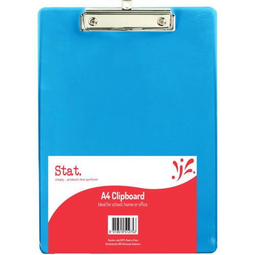 STAT CLIPBOARD A4 Acrylic Blue
