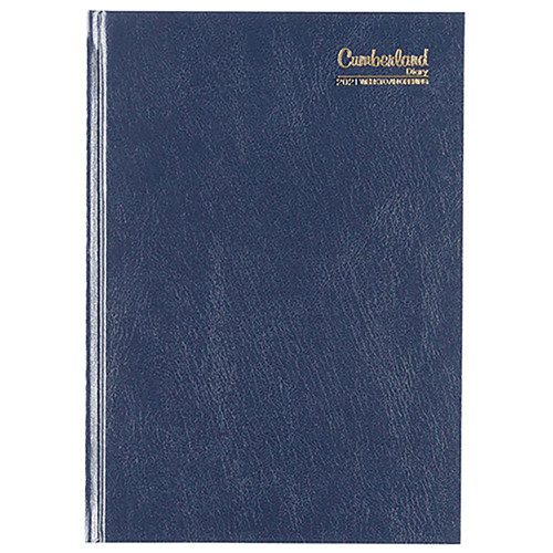 CUMBERLAND DIARY CASEBOUND A5 WEEK TO VIEW BLUE (2026 - Clearance - While Stocks Last)