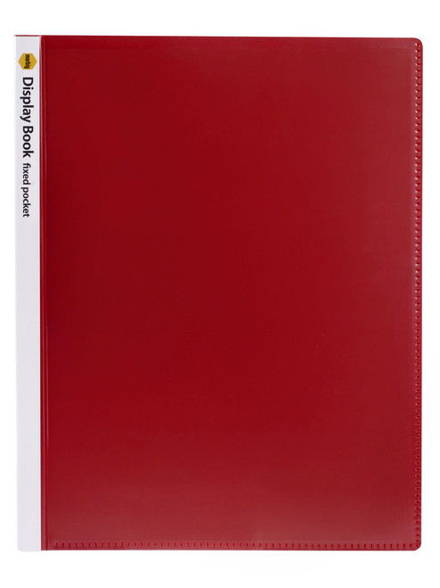 MARBIG DISPLAY BOOK WITH INSERT COVER NON-REFILLABLE 40 PAGES RED