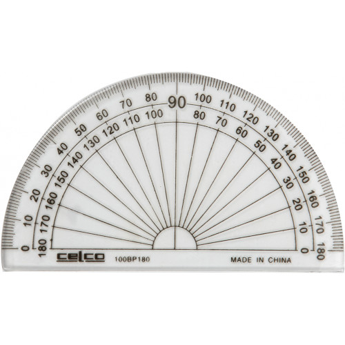 CELCO PROTRACTOR 10CM 180 DEGREE