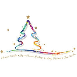 WATERCOLOUR TREE CHRISTMAS CARDS TR019 (BOX 50)
