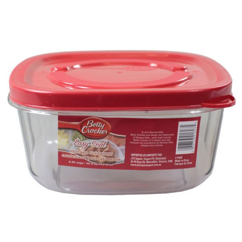 Premium Storage Containers 1478ml Square (Freezer Safe) Betty Crocker