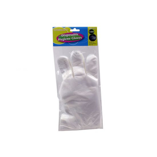 Disposable Gloves 28cm Adult Size (Pack of 50 Pairs) Clear LOPE Material