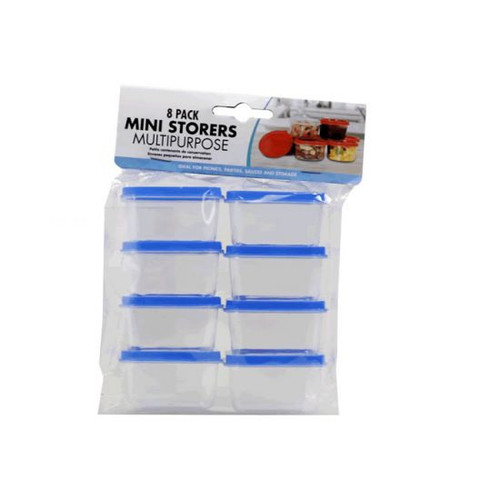 D - Multipurpose Mini Storage Containers 6.5 x 5 x 3.5cm (Pack of 8) KS0936