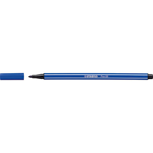 STABILO PEN 68 FIBRE TIP PEN ULTRAMARINE (BX10)