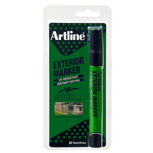 ARTLINE EXTERIOR PERMANENT MARKER BLACK HS (EACH)