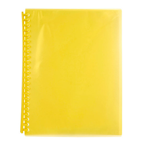 MARBIG REFILLABLE DISPLAY BOOK 20 POCKET YELLOW