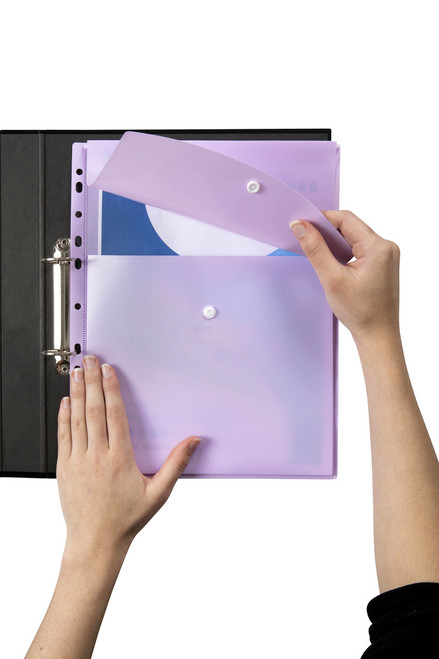 MARBIG BINDER WALLET A4 TOP OPEN PASTEL PURPLE