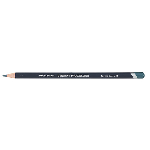 DERWENT PROCOLOUR PENCIL SPRUCE GREEN 42 (Box of 6)