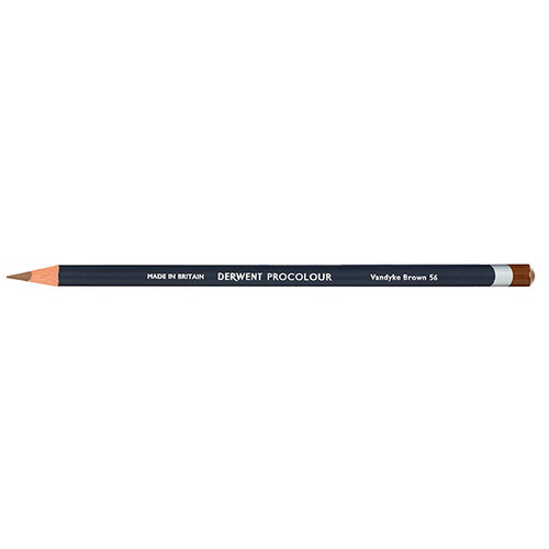 DERWENT PROCOLOUR PENCIL VANDYK BROWN 56