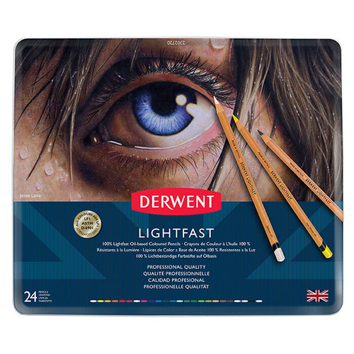 DERWENT LIGHTFAST PENCIL TIN 24