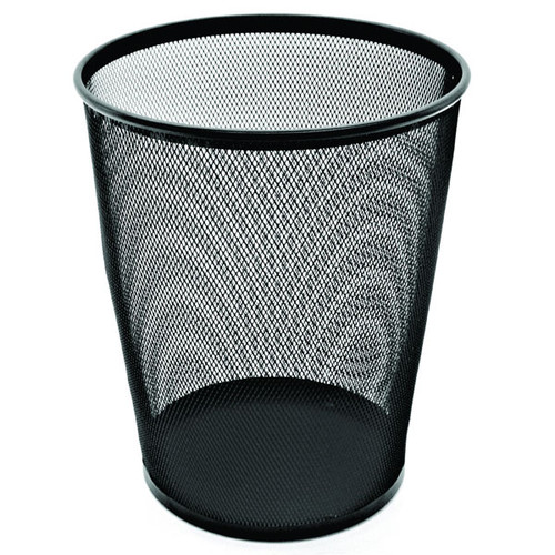 ESSELTE METAL MESH WASTE BIN 19L BLACK