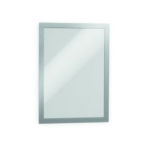 DURABLE DURAFRAME SELF-ADHESIVE SIGN HOLDER A4 SILVER PK1