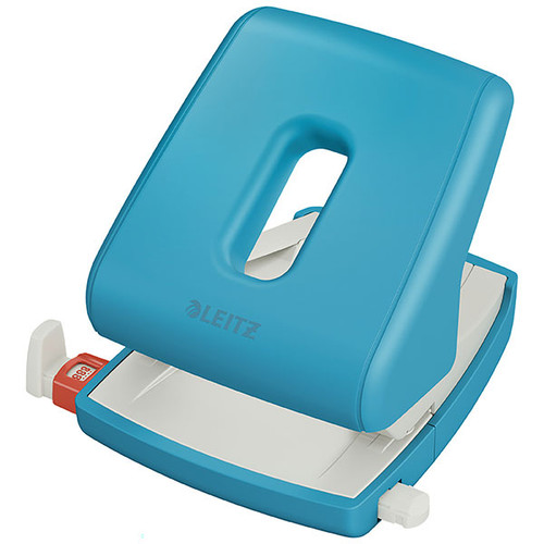 LEITZ COSY HOLE PUNCH 30SHT CALM BLUE