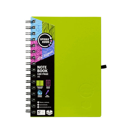 SPIRAX KODE 511 A5 HARDCOVER NOTEBOOK 160PG ASSORTED (EACH)