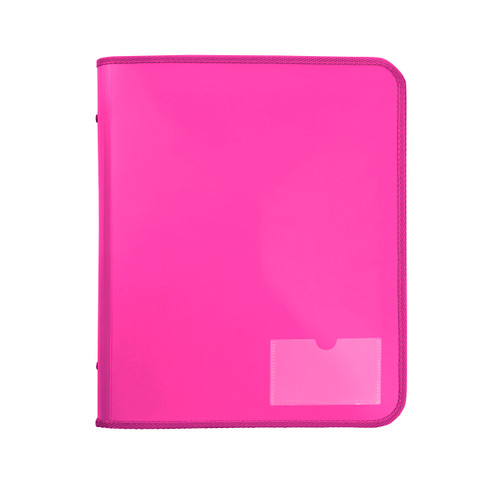 MARBIG ZIPPER BINDER W/ TECH CASE 25MM 2D PINK