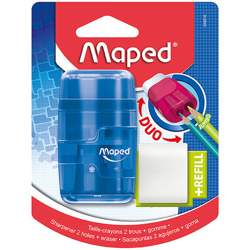 MAPED CONNECT SHARPENER/ERASER TRANSLUCENT