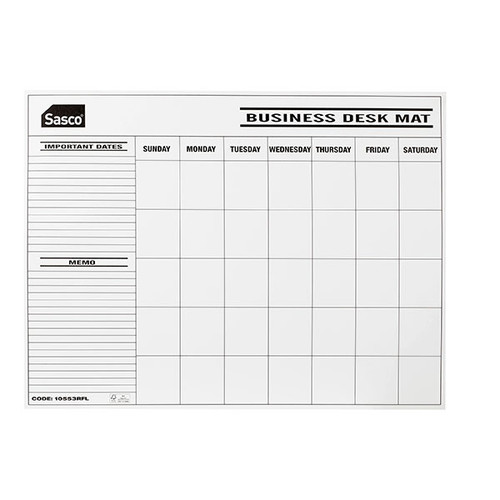 SASCO DESK CALENDAR REFILL UNDATED PK12