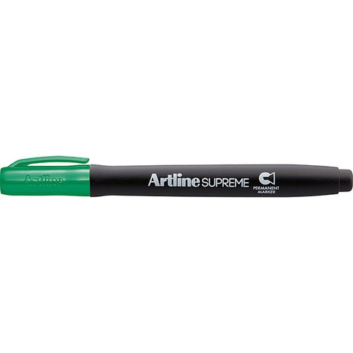 ARTLINE SUPREME PERMANENT MARKER CHISEL GREEN BX12