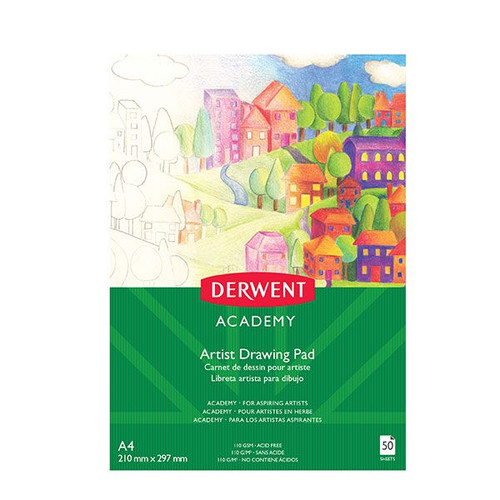 DERWENT ACADEMY DRAWING PAD A4 PORTRAIT 50 SHEETS