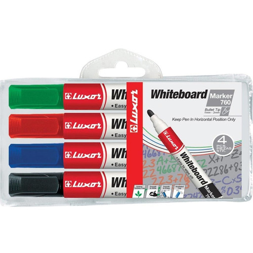 LUXOR PREMIUM WHITEBOARD MARKER BULLET WALLET 4