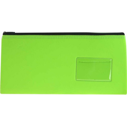 NEOPRENE - 34CM X 17CM - 1 ZIP WITH NAME CARD INSERT - GREEN