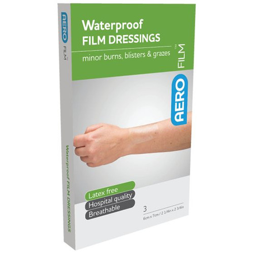 AEROFILM Waterproof Film Dressing 6 x 7cm, Box of 3