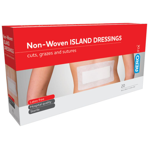 AEROFIX Non-Woven Island Dressing 9 x 20cm, Box of 20