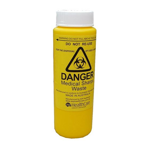AEROHAZARD Sharps Disposal Container 250mL, Each
