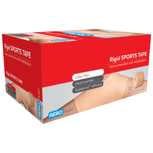 AEROPLAST Rigid Sports Tape 5cm x 13.7M Box of 12