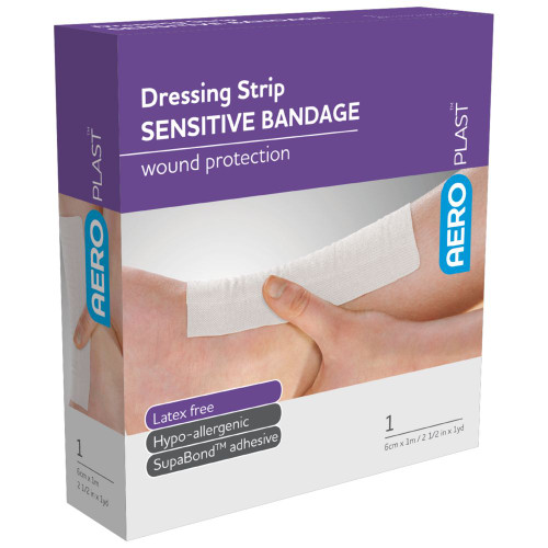 AEROPLAST Sensitive Dressing Strip 6cm x 1M, Each