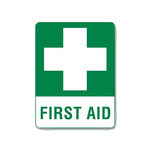 Medium Poly First Aid Sign 45 x 30cm