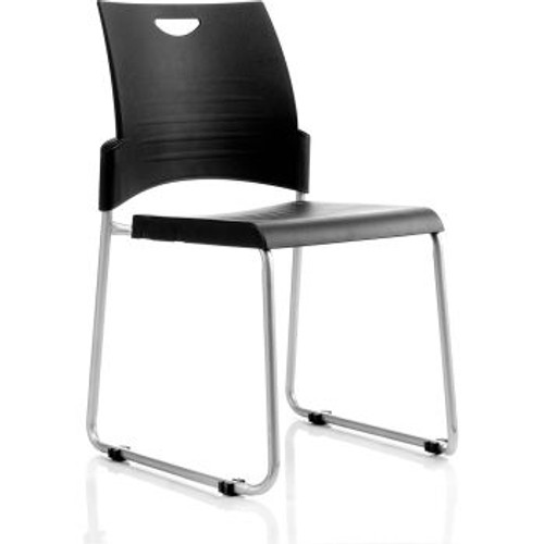 PRONTO VISITORS CHAIR Skid Base Black