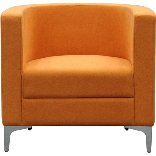 MIKO TUB CHAIR W 750 x H 800 x D 750mm Orange Fabric