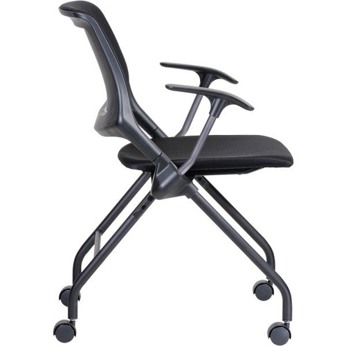 CROSS-TRAINING CHAIR W 550 x D 600 x H 840mm Black with Armrest