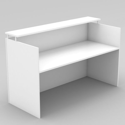RECEPTION DESK WITH ELEVATED HOB 1800(H) x 750(D) x 1100(W) WHITE