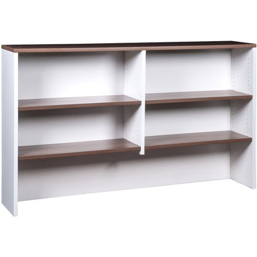 OM Premiere Overhead Hutch 1080Hx1500Wx325mmD 4 Shelf Casnan and White