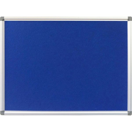 Rapidline Pinboard 1200x900mm Aluminium Frame Blue Fabric