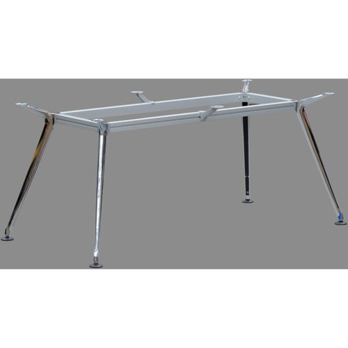 SPARK METAL LEG FRAME CHROME FRAME ALUMINIUM FRAME OVER CHROME METAL LEGS 1800MM X 900MM SUITABLE FOR RECTANGULAR TABLE TOPS ONLY