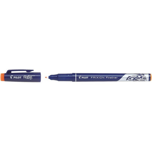 Pilot Frixion Fineliner Pen Erasable Fine Medium 0.45mm Orange