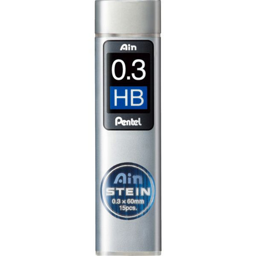 Pentel C273 Ain Stein Lead Refill 0.3mm HB Grade Tube of 15, Each