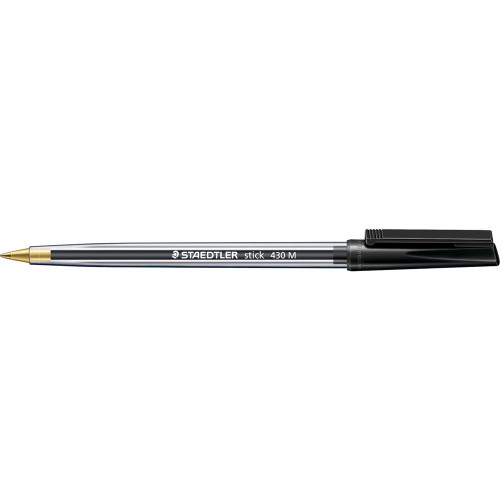 STAEDTLER STICK PEN MED BLACK (Each)