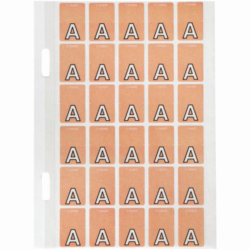 Avery Alphabet Coding Label A Top Tab 20x30mm Pink Pack of 150