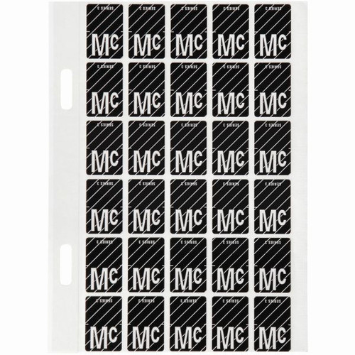 Avery Alphabet Coding Label Mc Top Tab 20x30mm Wht Blk Pack of 150