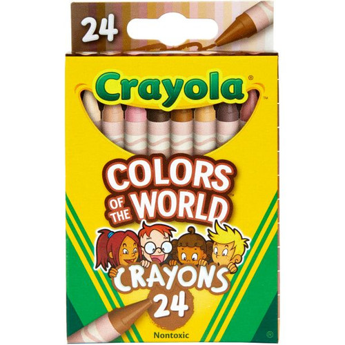 Crayola Colours of the World Crayons Assorted Pack of 24