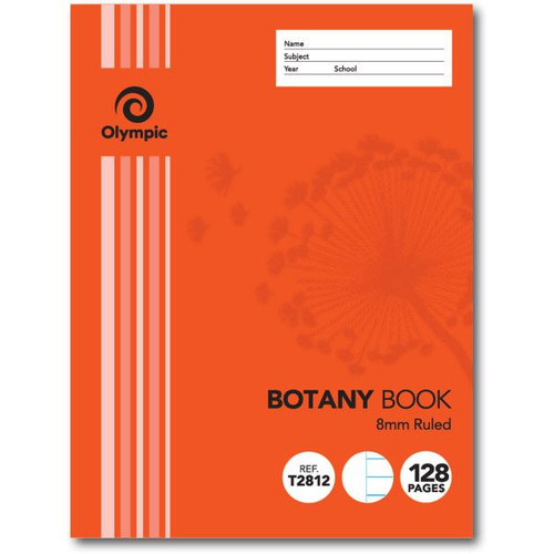 OLYMPIC	BOTANY 128 PAGE BOOK STAPLED - 225MM X 175MM