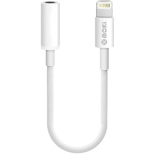 Moki Audio Cable Adapter Lightning Male to 3.5mm Female Silver