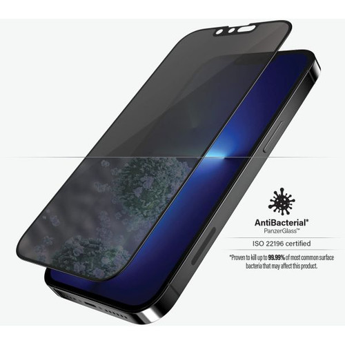 PanzerGlass Glass Screen Protector iPhone 13 Pro Max Black Privacy