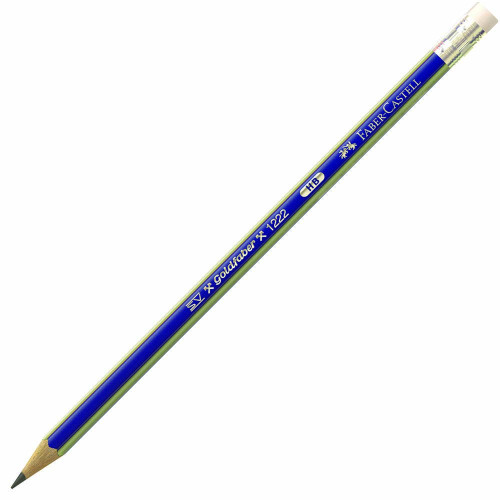 Faber-Castell Goldfaber Graphite Pencil With Eraser Tip HB, Each
