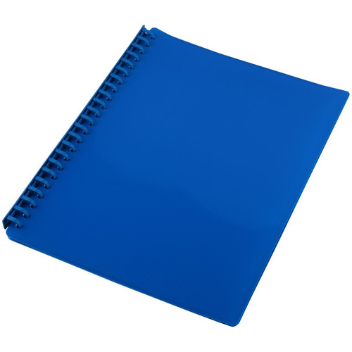 DISPLAY BOOK SOVEREIGN A4 REFILLABLE GLOSS BLUE 20 PAGE